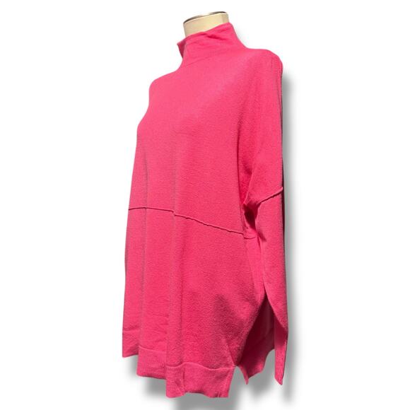 Mud Pie Rivers Mock Neck Sweater OSFM Pink - Picture 4 of 8